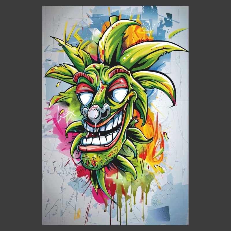 Graffiti Jester Pineapple