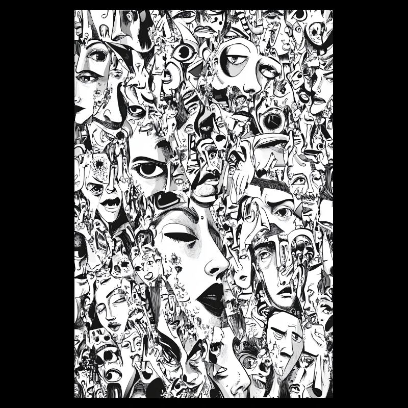 Mask Mosaic: Face Carousel