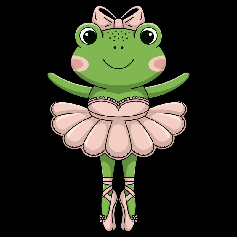 Ballet Frog in Pink Tutu