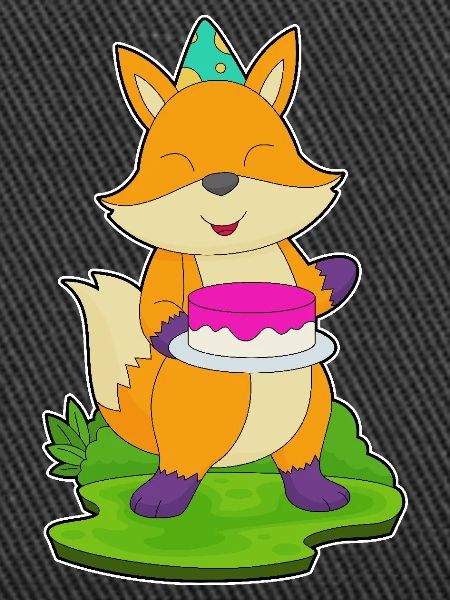 Fox Birthday Cake
