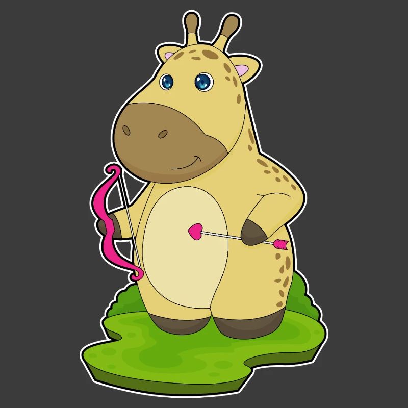 Giraffe Bogenschütze Bogen