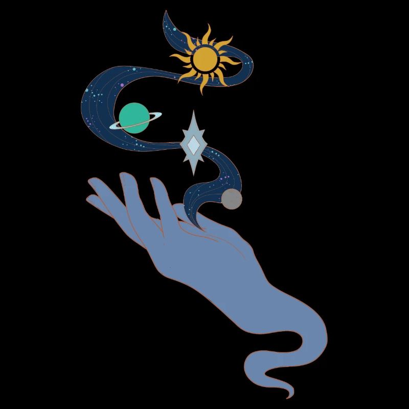 Universe in hand colour