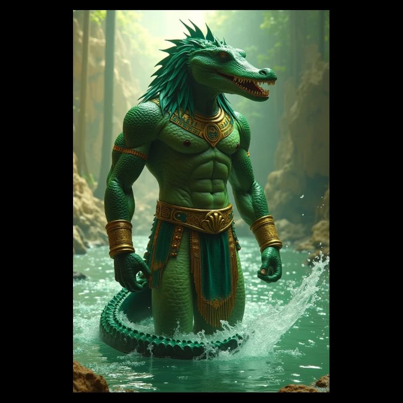 Sobek, krokodilköpfiger Gott im Nil