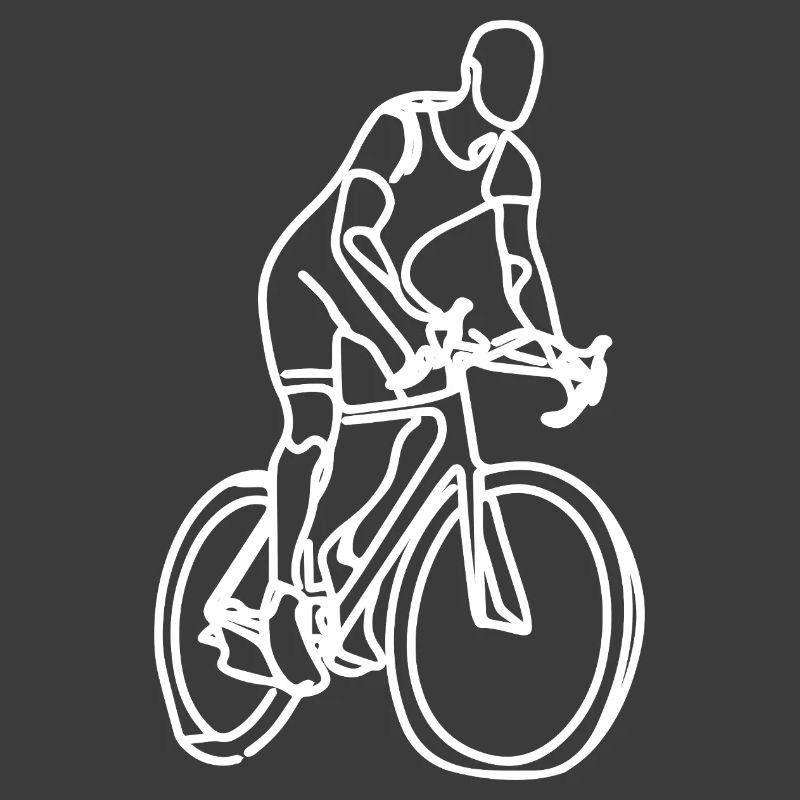 Cyclist Drawing