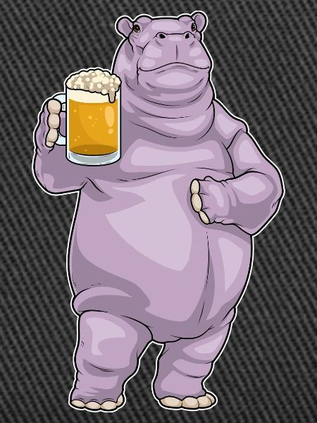 Nilpferd Bier