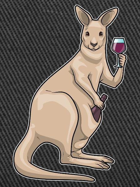 Känguru Rotwein