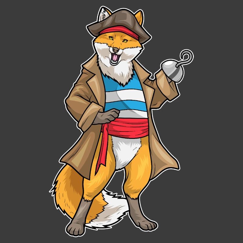 Renard Pirate Crochet Main