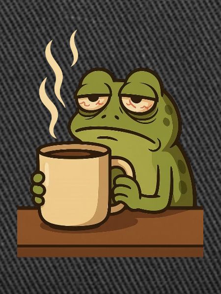 Frog with Coffee