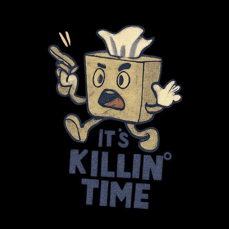 Angry Tissue Box with Gun - It's Killin' Time