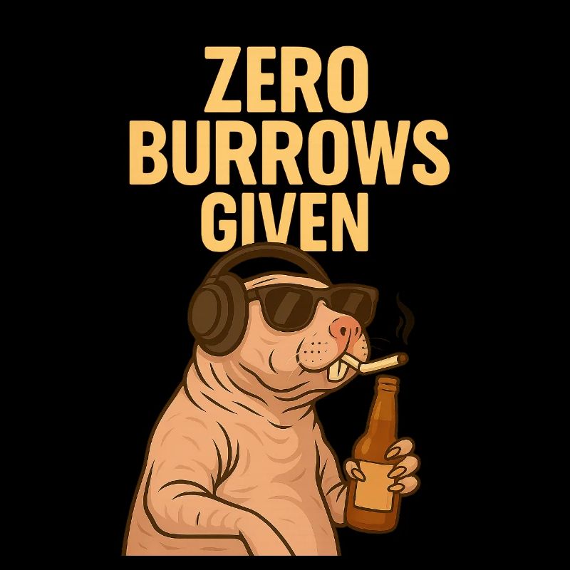 Rebellischer Nacktmull – Zero F*cks Given