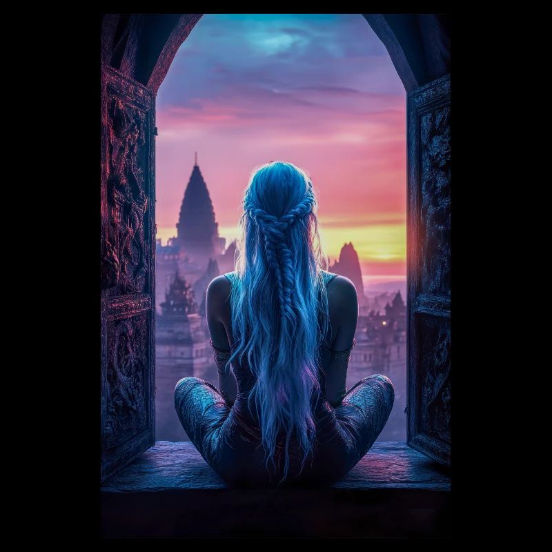 Fantasy City Sunset View