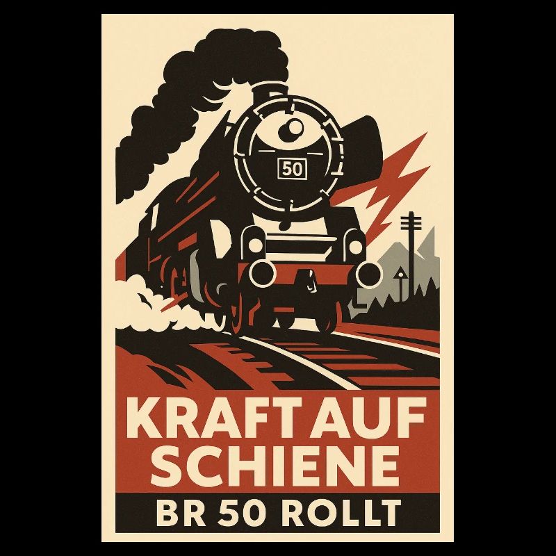 Chemin de fer : Puissance sur rail : BR 50 roule train de marchandises