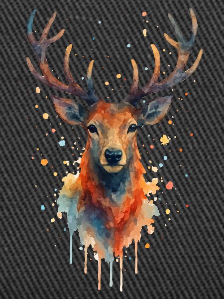 Cerf Aquarelle