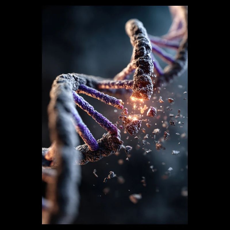 Explosion des DNA-Abbaus