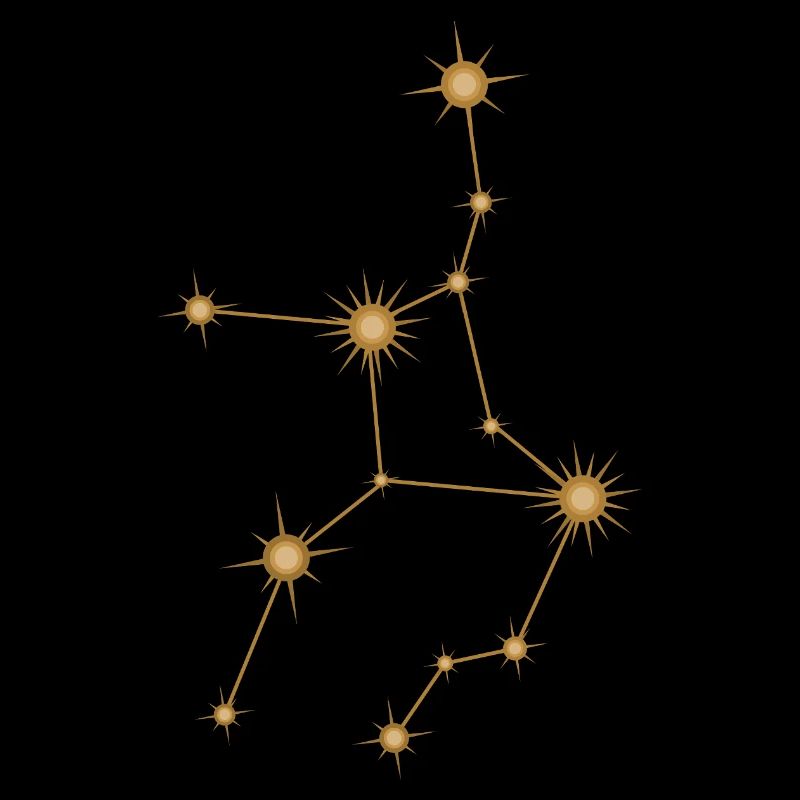 Sternbild Jungfrau Sternzeichen Sternzeichen Golden