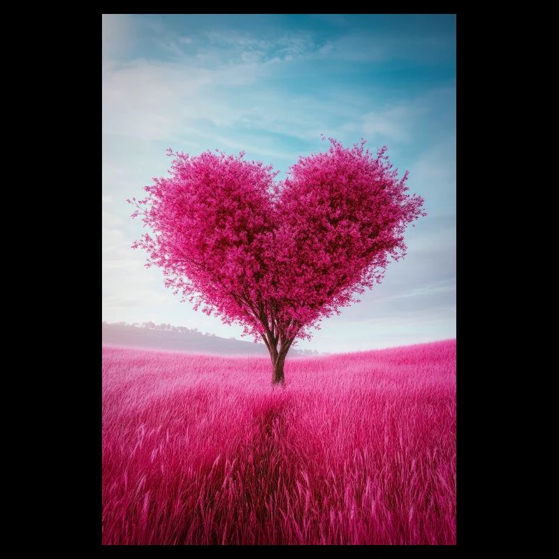 Herzförmiger Baum der Liebe