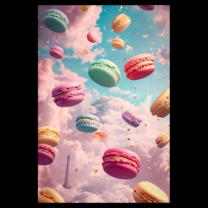 Pariser Macaron-Traumlandschaft