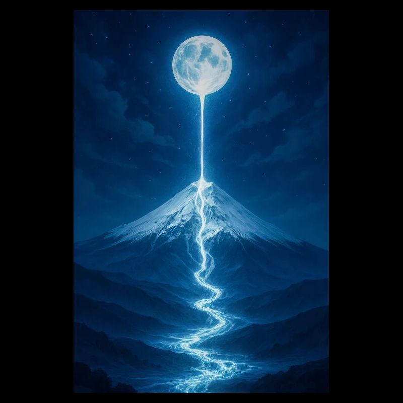 Lunar River Flowing Down