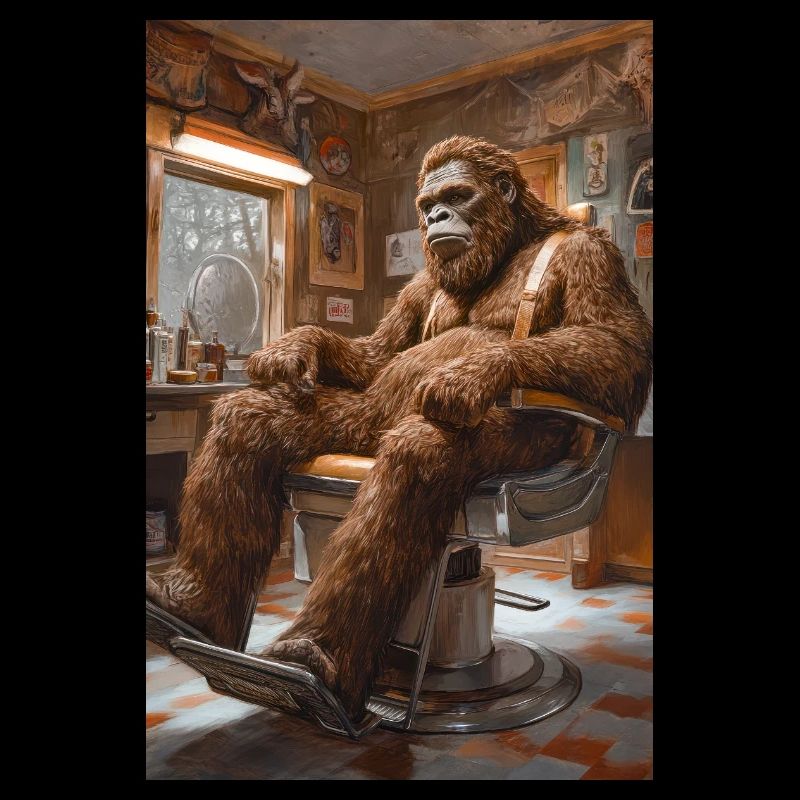 Gorilla wird gepflegt