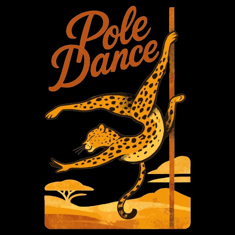 Pole Dance Leopardin Poledancerin Geschenk