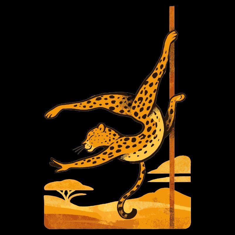 Pole Dance Leopardin Poledancerin Geschenk