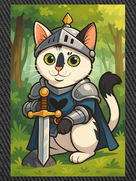 Katzenritter im Fantasy-Look