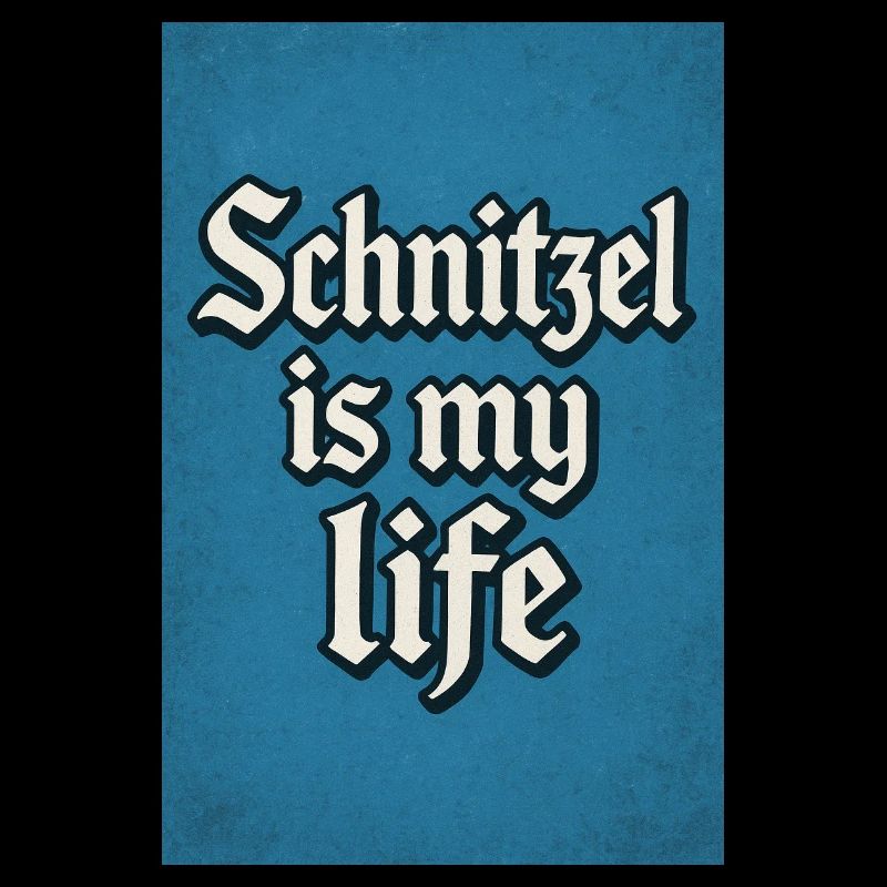 Schnitzel est le lettrage de ma vie