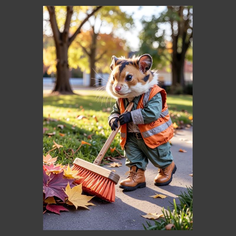 Humanoid Sweeper Hamster