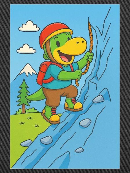 little dino climbs