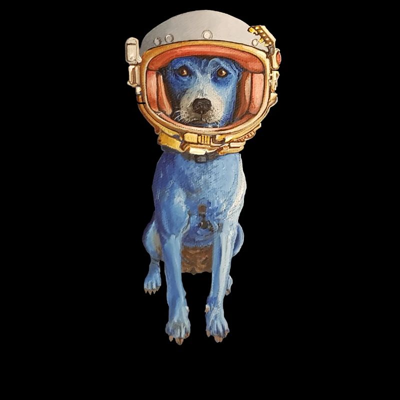 Laly Blue Astronaute en Casque Spatiale