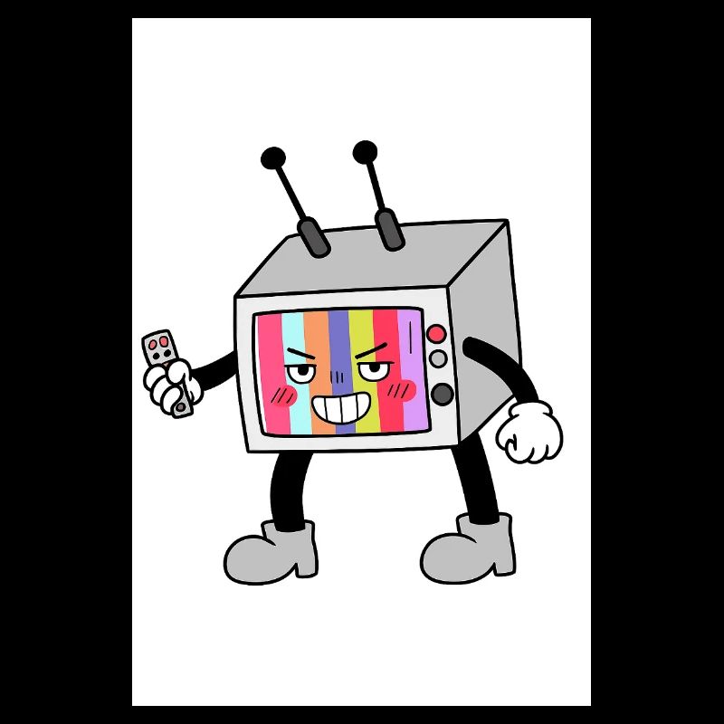 Bunter TV-Roboter
