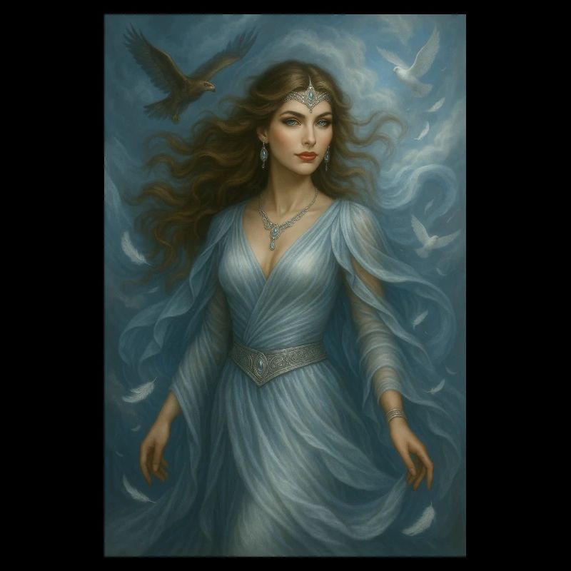 Celestial Goddess – Light and White Birds