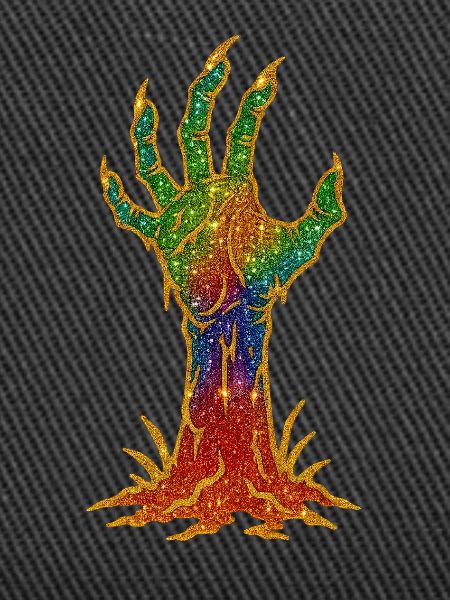 Rainbow Glitter Hand Awakening