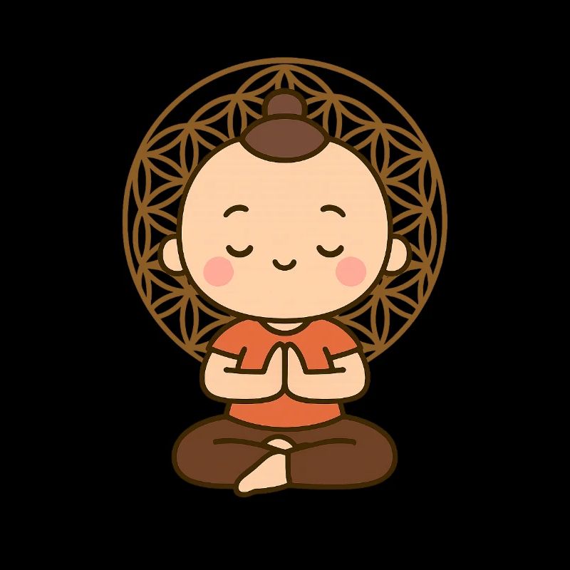 Meditation vor Lebensblume 