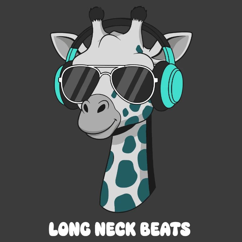 GiraffenDJ mit Kopfhörer