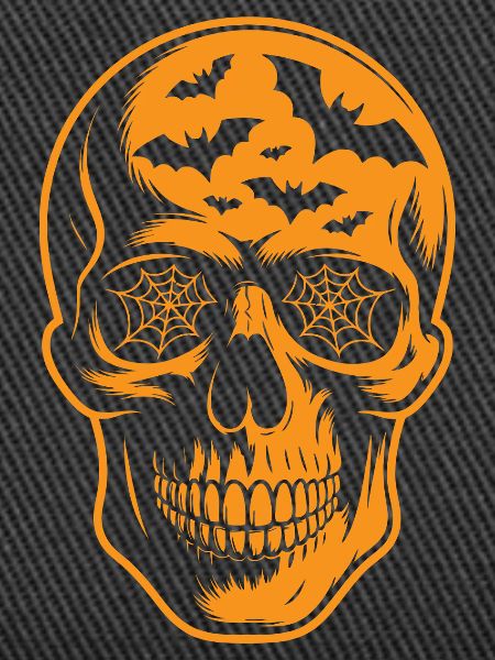 Spiderweb Skull Halloween