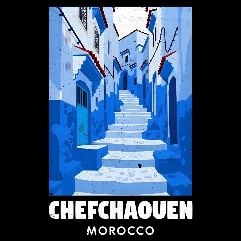 Bleu Chefchaouen Gassenweg