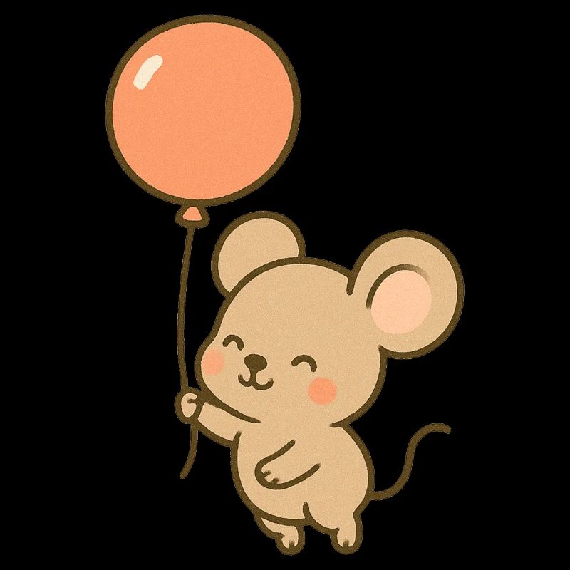 Balloon Mouse Whimsy