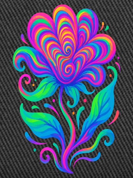 Lebendige Regenbogen-Herzblume