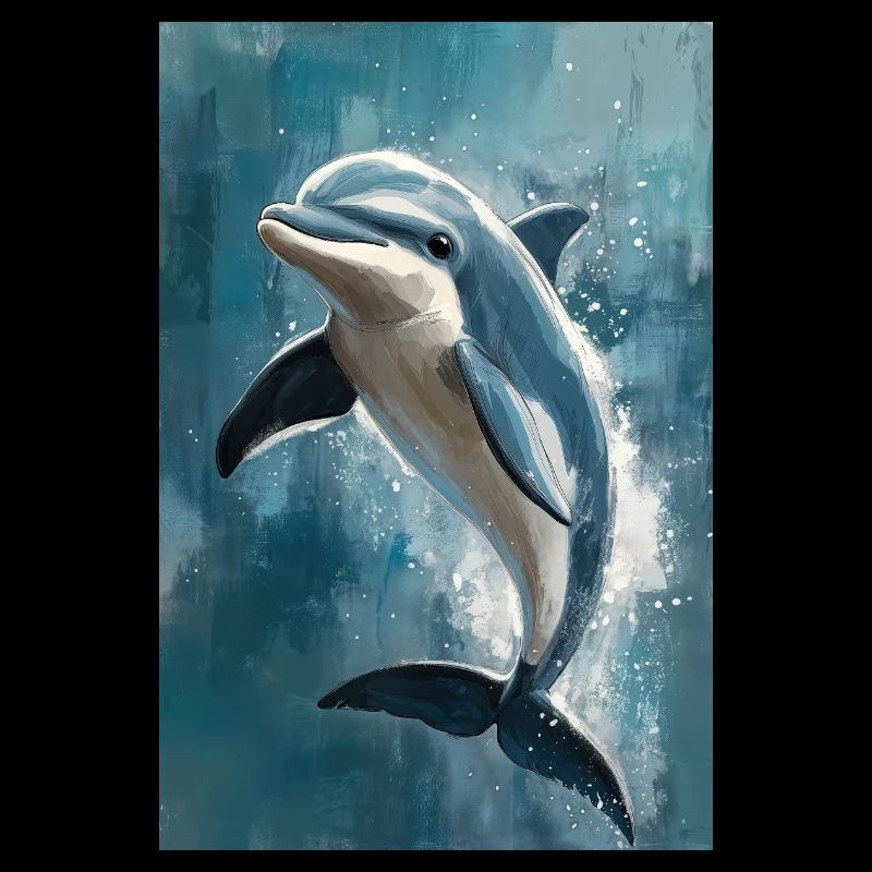 Illustration eines Delfins