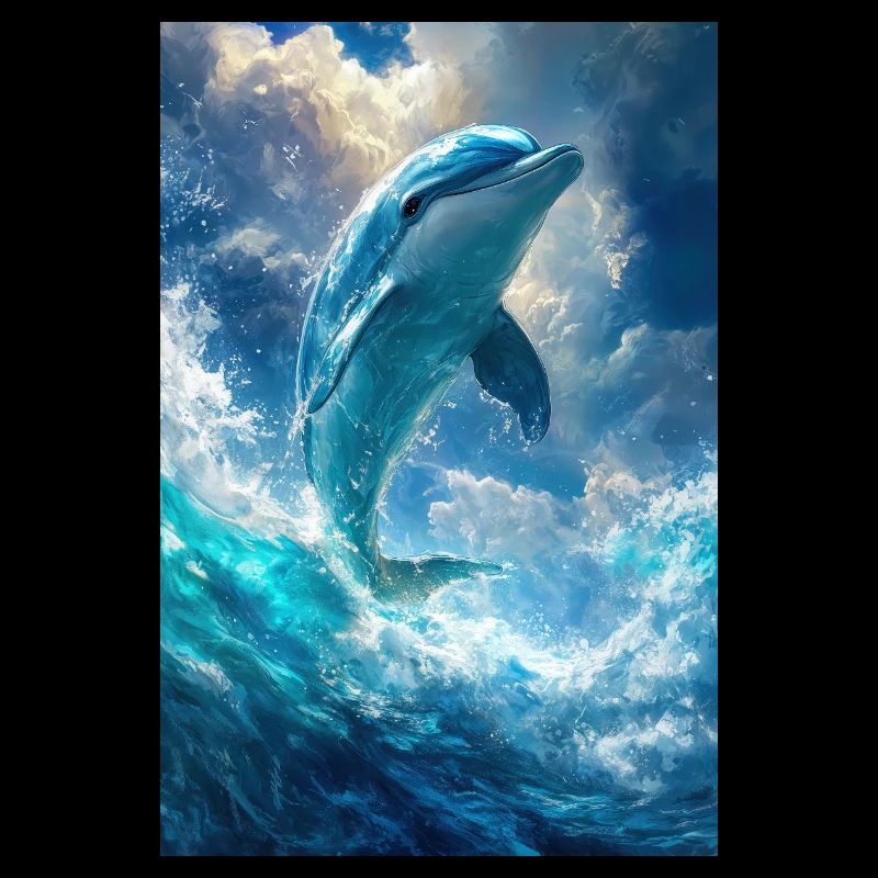 Illustration eines Delfins