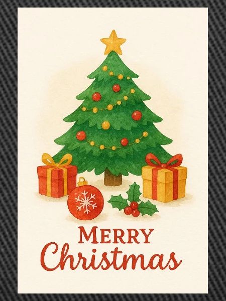 Weihnachtsbaum mit Geschenken