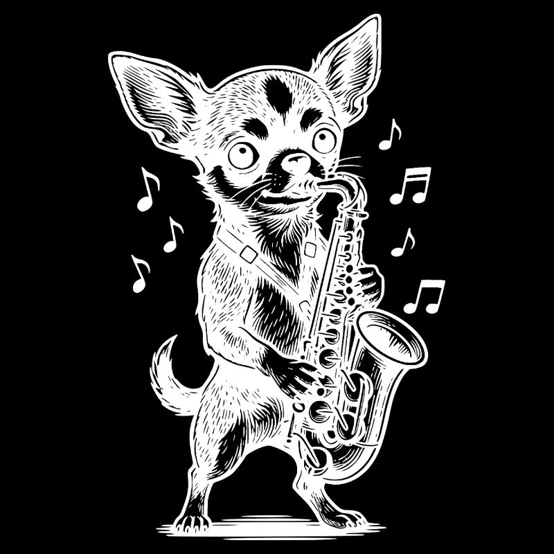 Chihuahua Saxophone Design