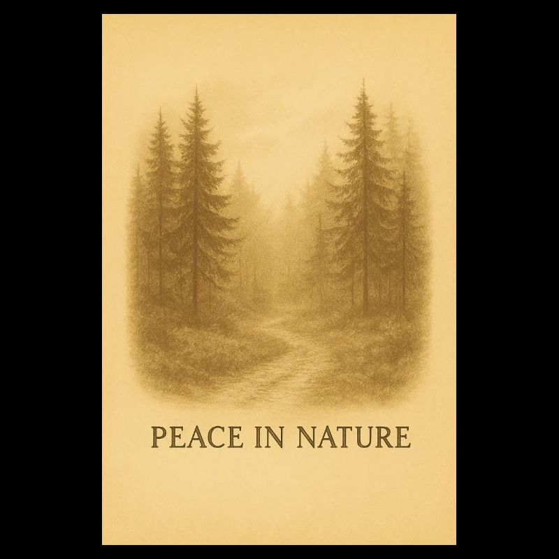 Calme dans le chemin forestier