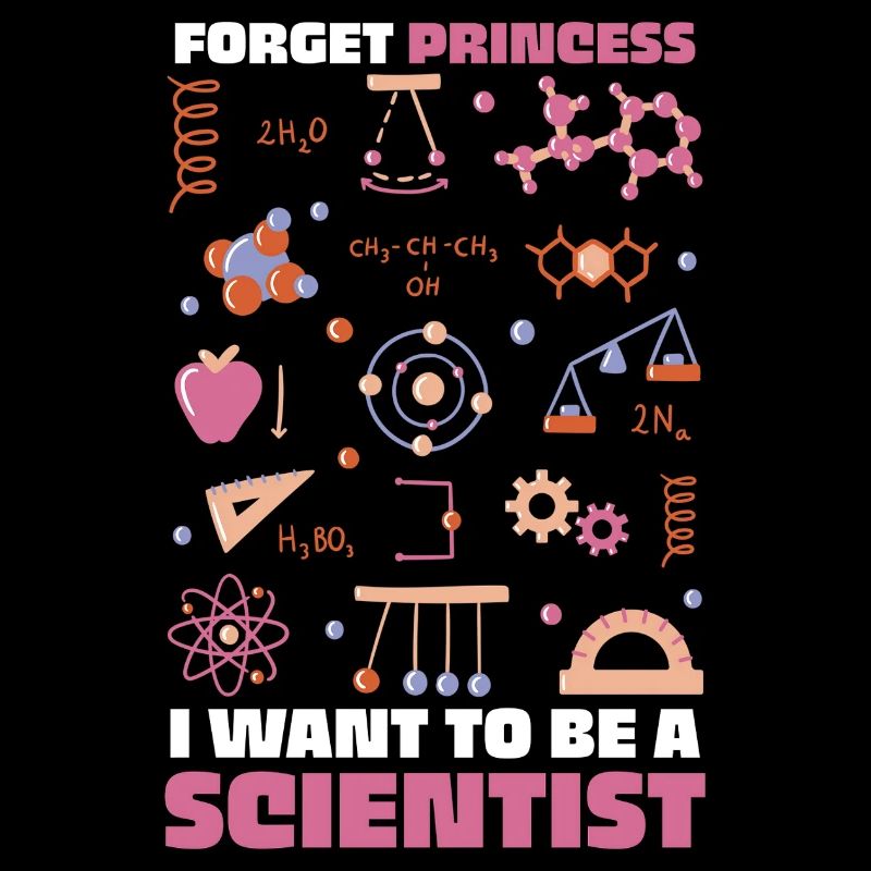 Ich will Wissenschaftler sein – bunte Doodles