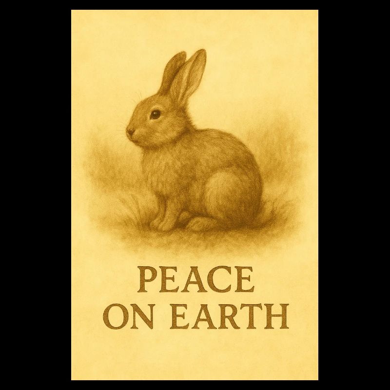 Peace on Earth Rabbit Print