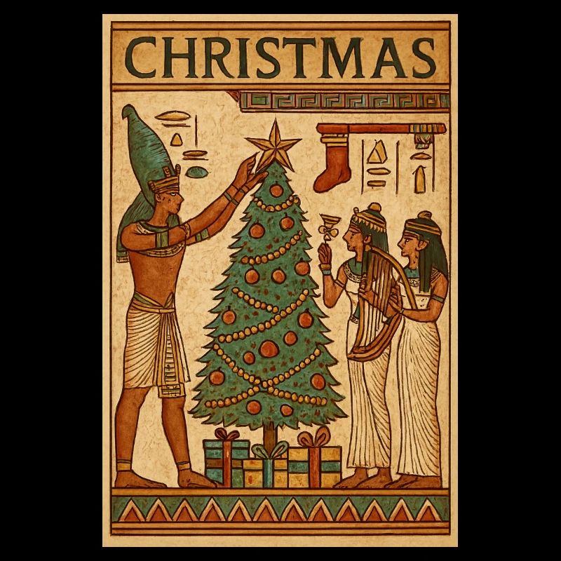 Ancient Egypt Christmas Scene