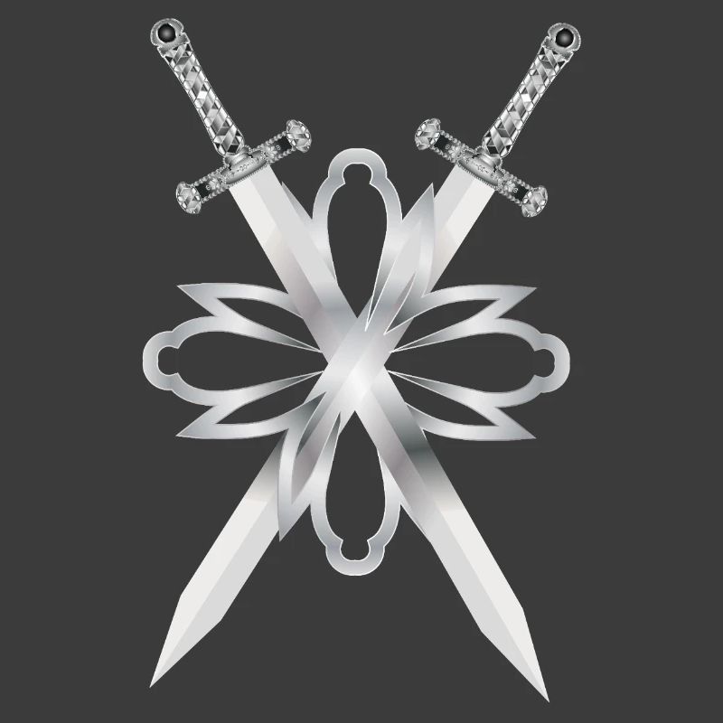 Deux épées ornées d’argent