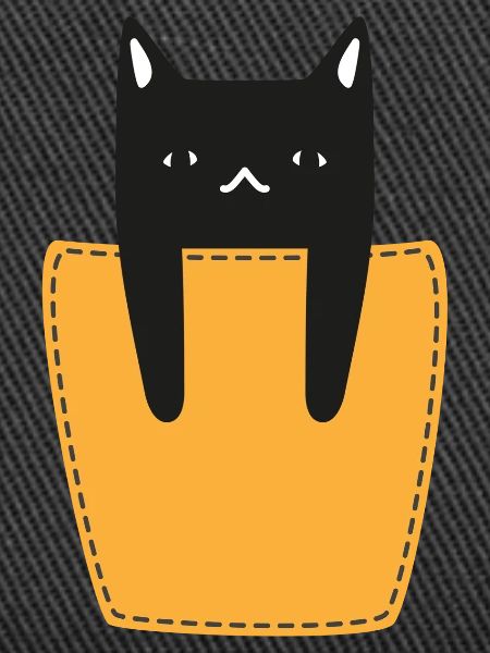 Katze In Der Brusttasche