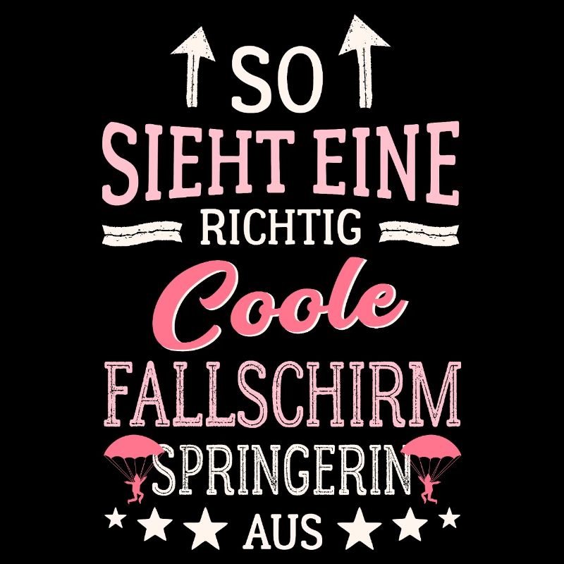 So sieht eine coole Fallschirmspringerin aus